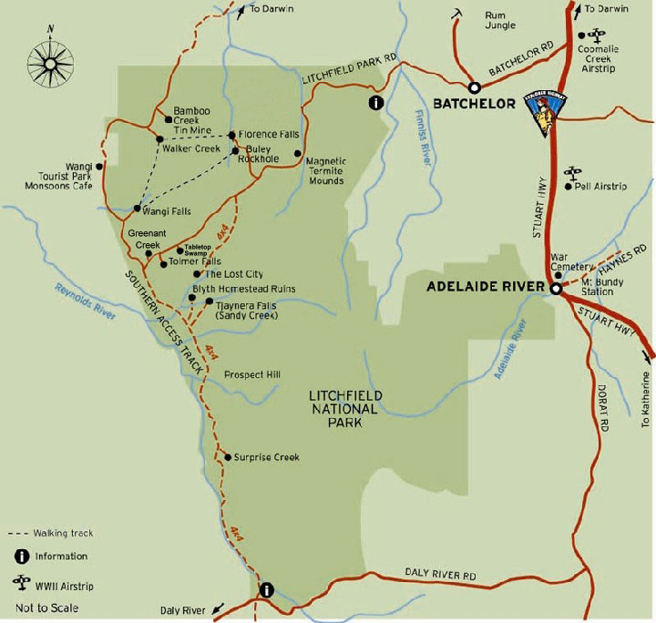Map of Litchfield National Park
